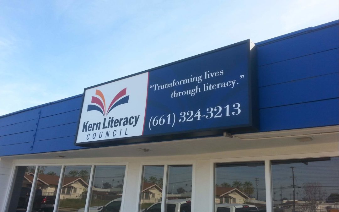 Cabinet Sign For Kern Literacy Council