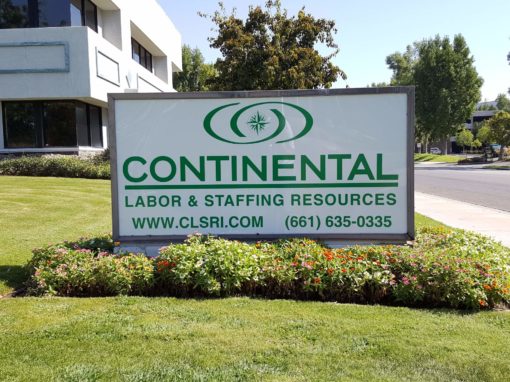 Monuments Sign For Continental Labor & Staffing Resources